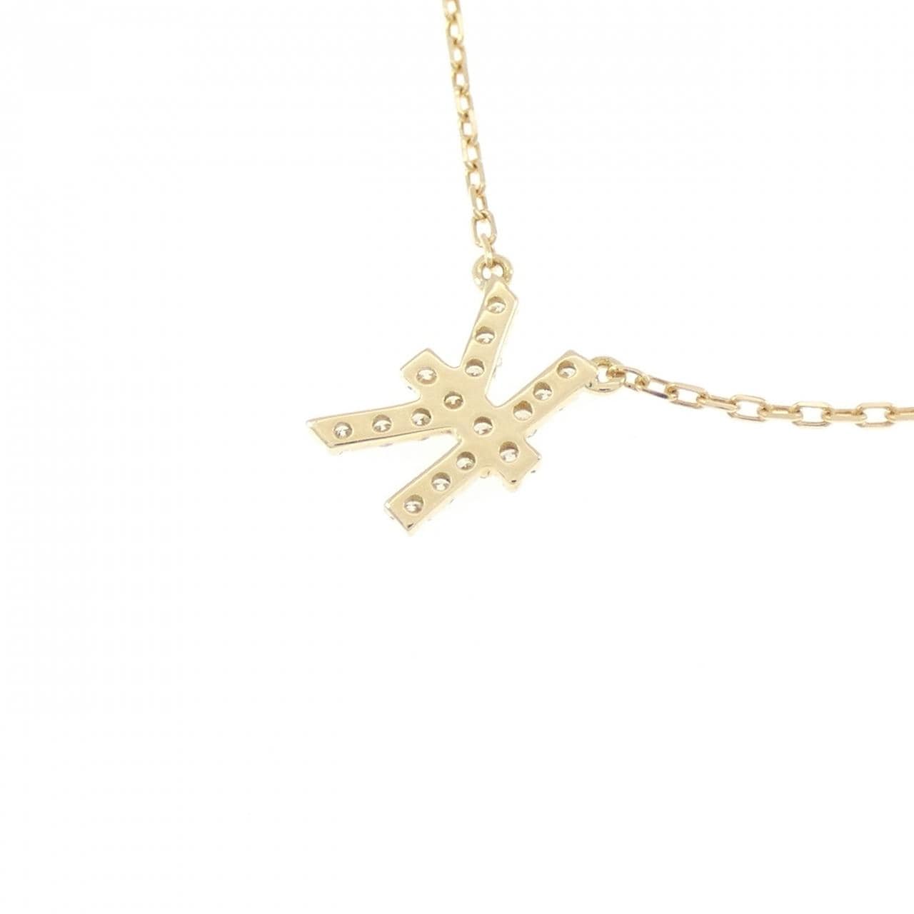 アーカー イニシャル ネックレス 0.06CT