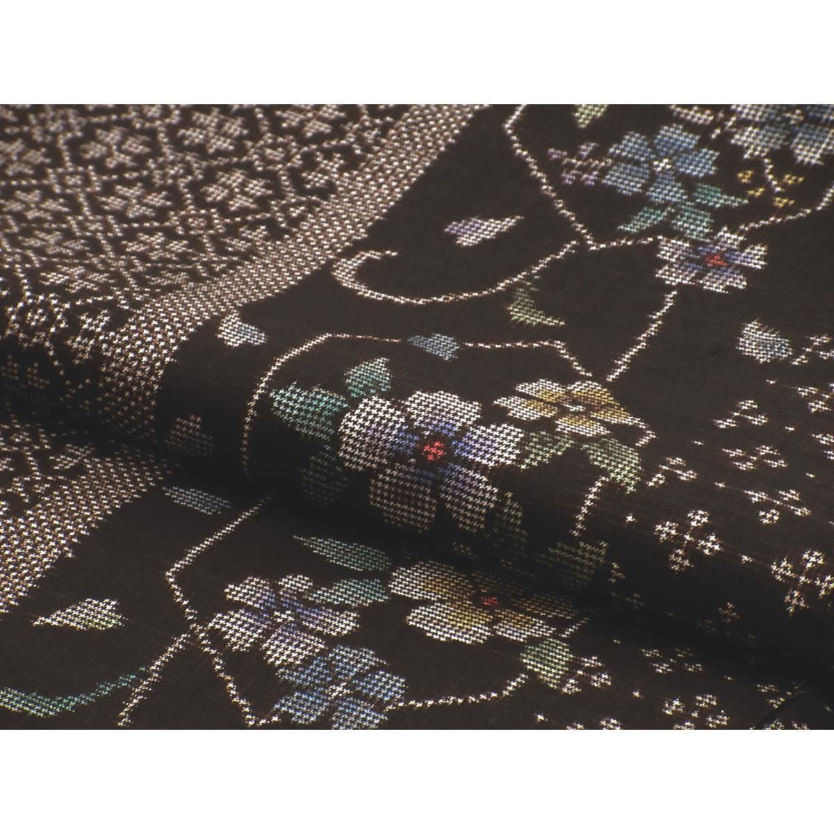 紬　九マルキ　証紙付　身幅２Ｌ寸【本場奄美大島紬】