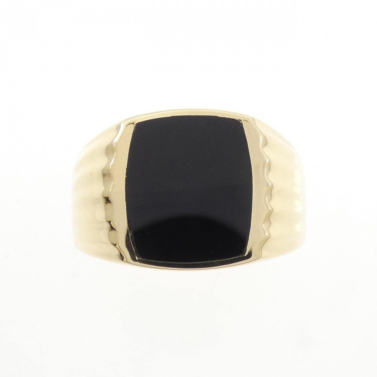 K18YG onyx ring