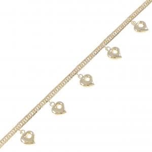 K18YG ハート ブレスレット