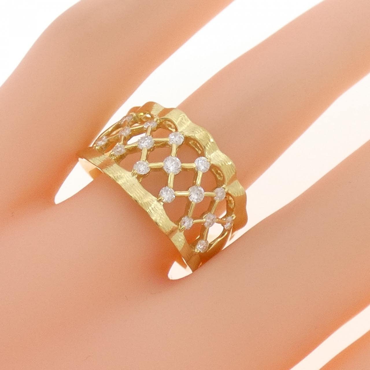 K18YG ダイヤモンド リング 0.43CT