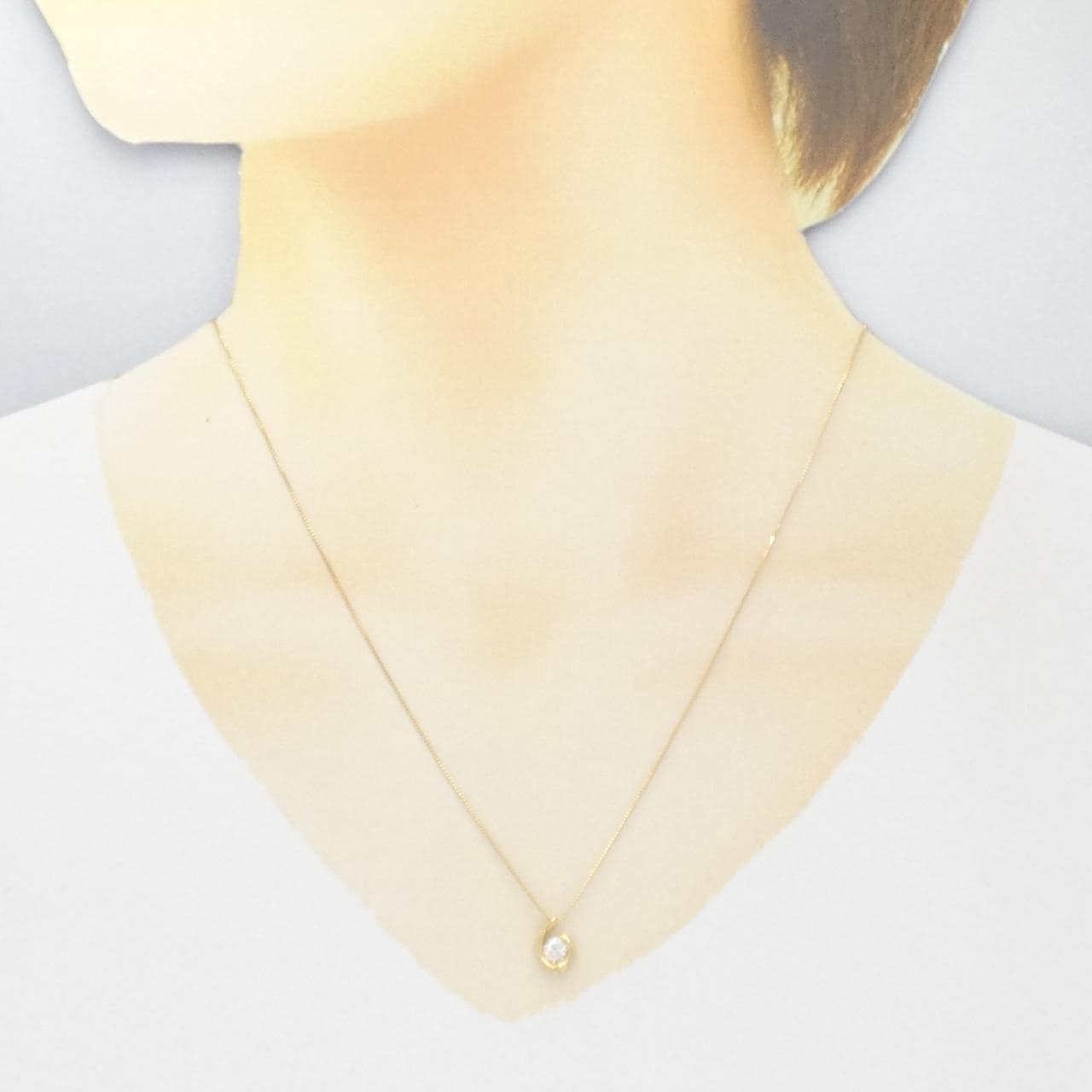K18YG ダイヤモンド ネックレス 0.358CT