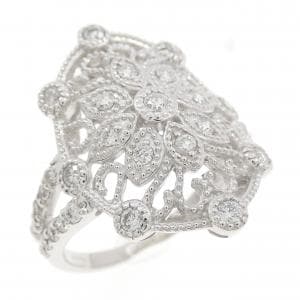 K18WG ダイヤモンド リング 0.50CT