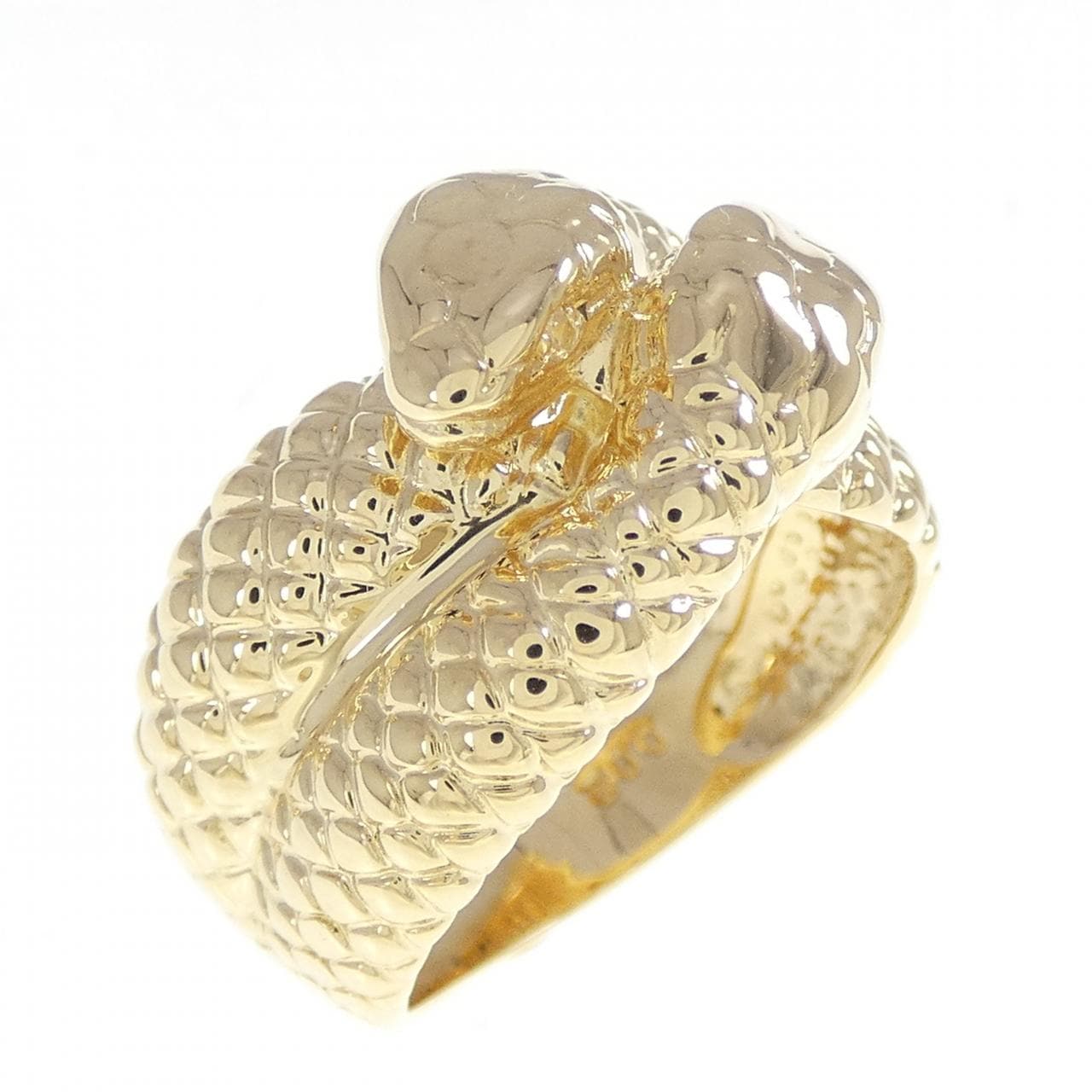 K18YG スネーク ダイヤモンド リング 0.02CT