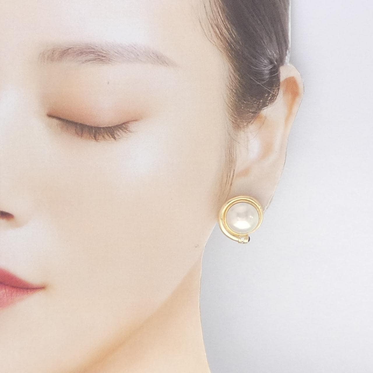 K18YG マベパール ピアス