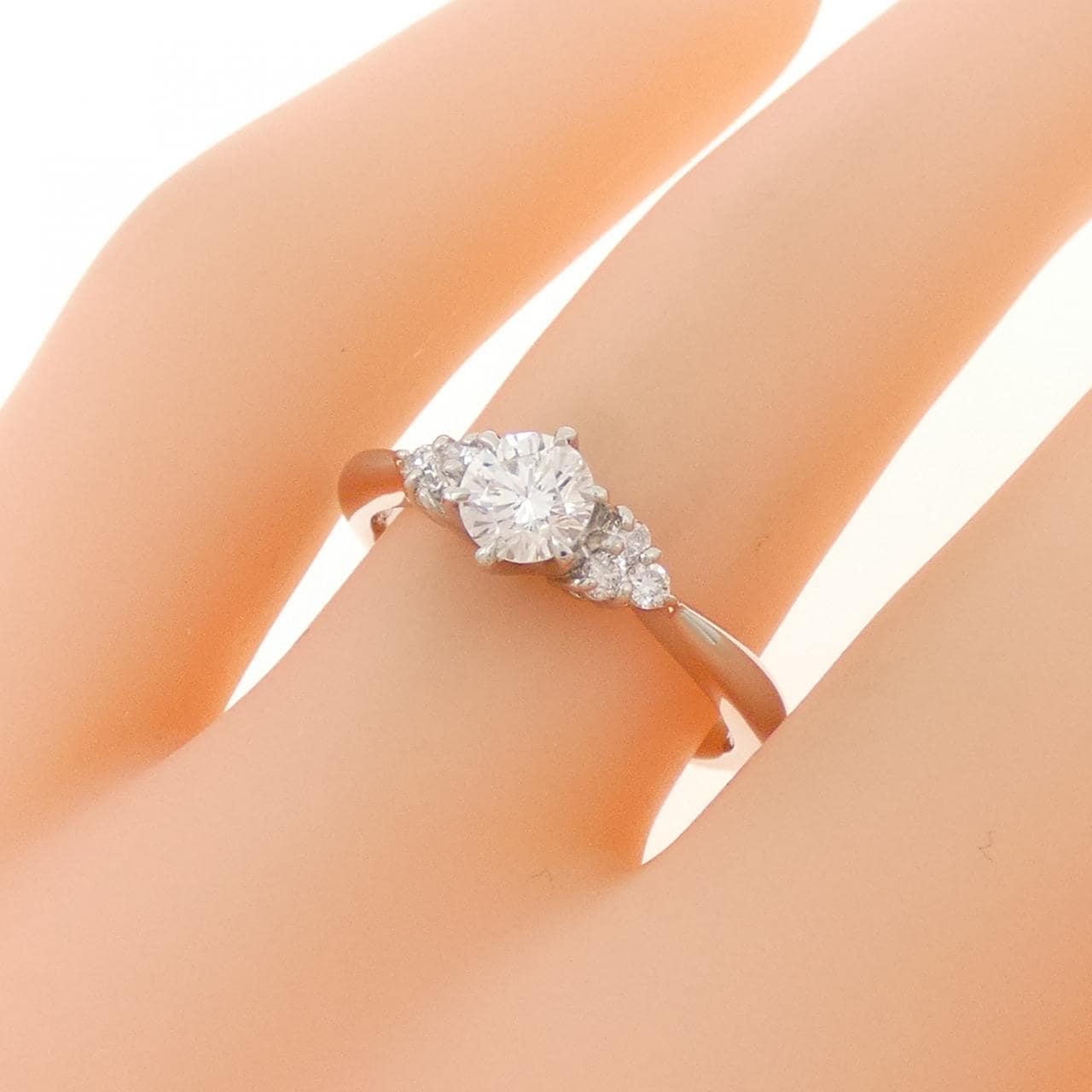PT900 ダイヤモンド リング 0.411CT F SI1 Good