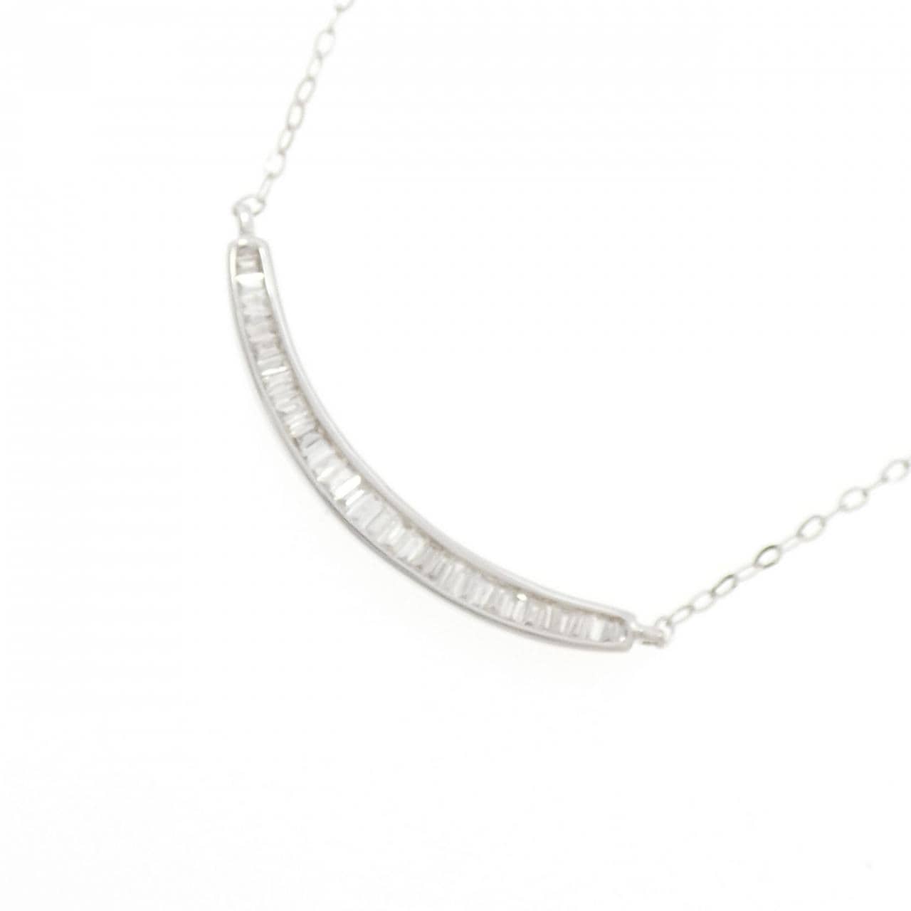 K18WG ダイヤモンド ネックレス 0.20CT