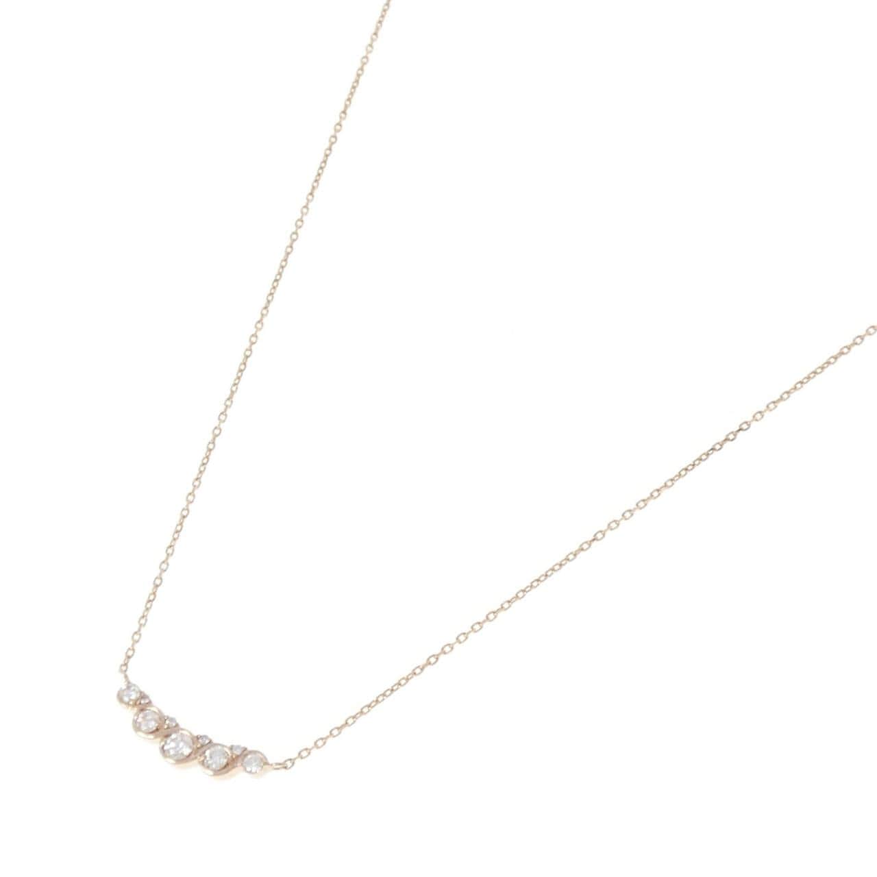 K18PG ダイヤモンド ネックレス 0.23CT