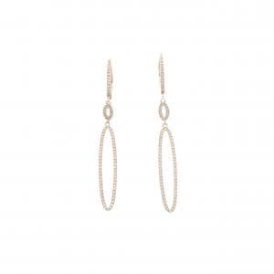 K18PG ダイヤモンド ピアス 0.36CT