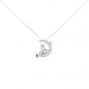 PT900/PT850 キャット×ムーン アクアマリン ネックレス