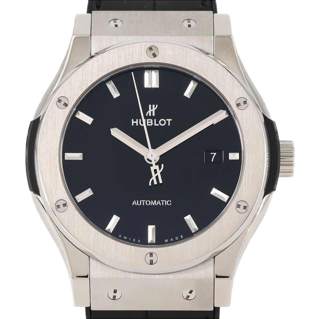 ウブロ クラシックフュージョンチタニウムブラックシャイニー 542.NX.1270.LR TI 自動巻