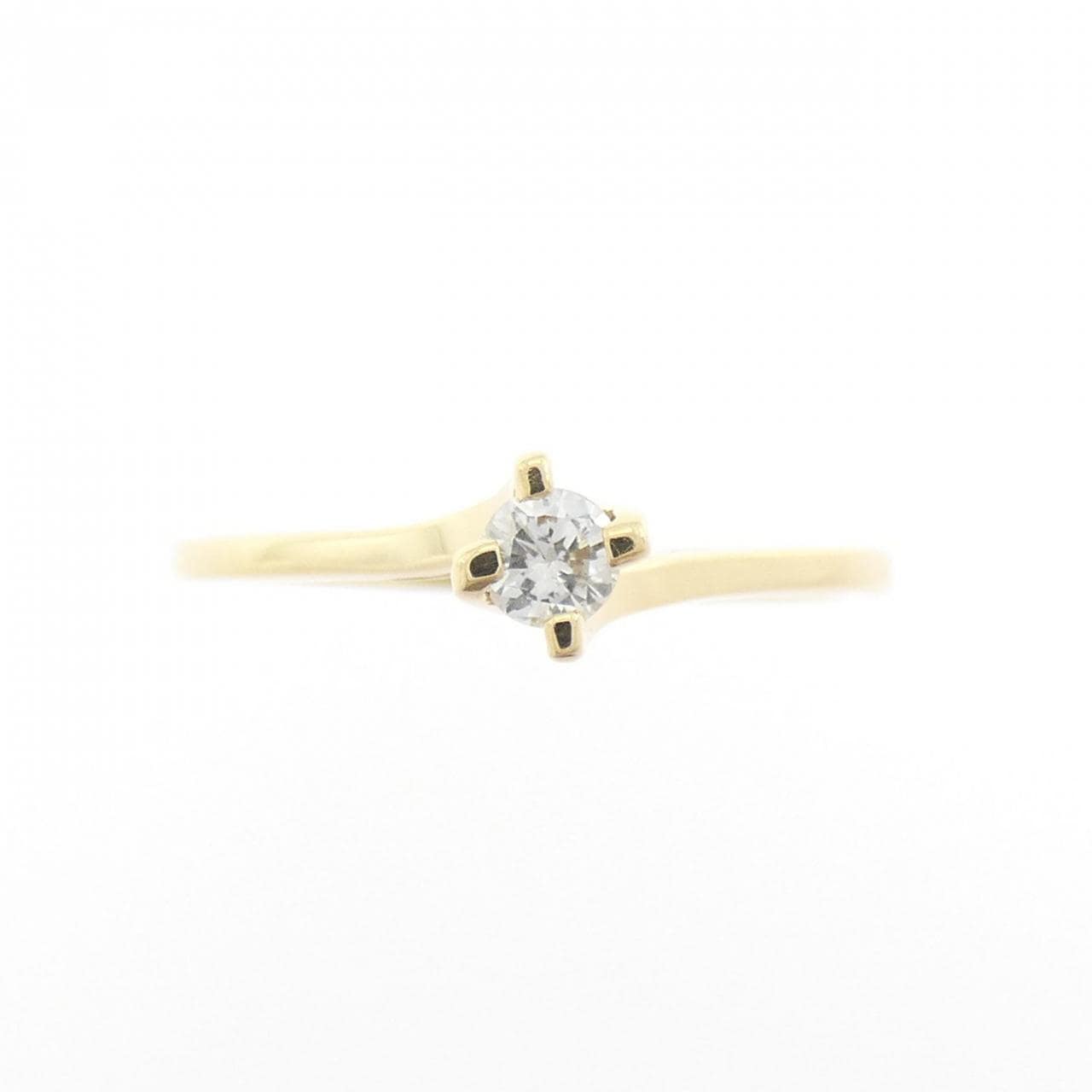 K18YG ダイヤモンド リング 0.10CT