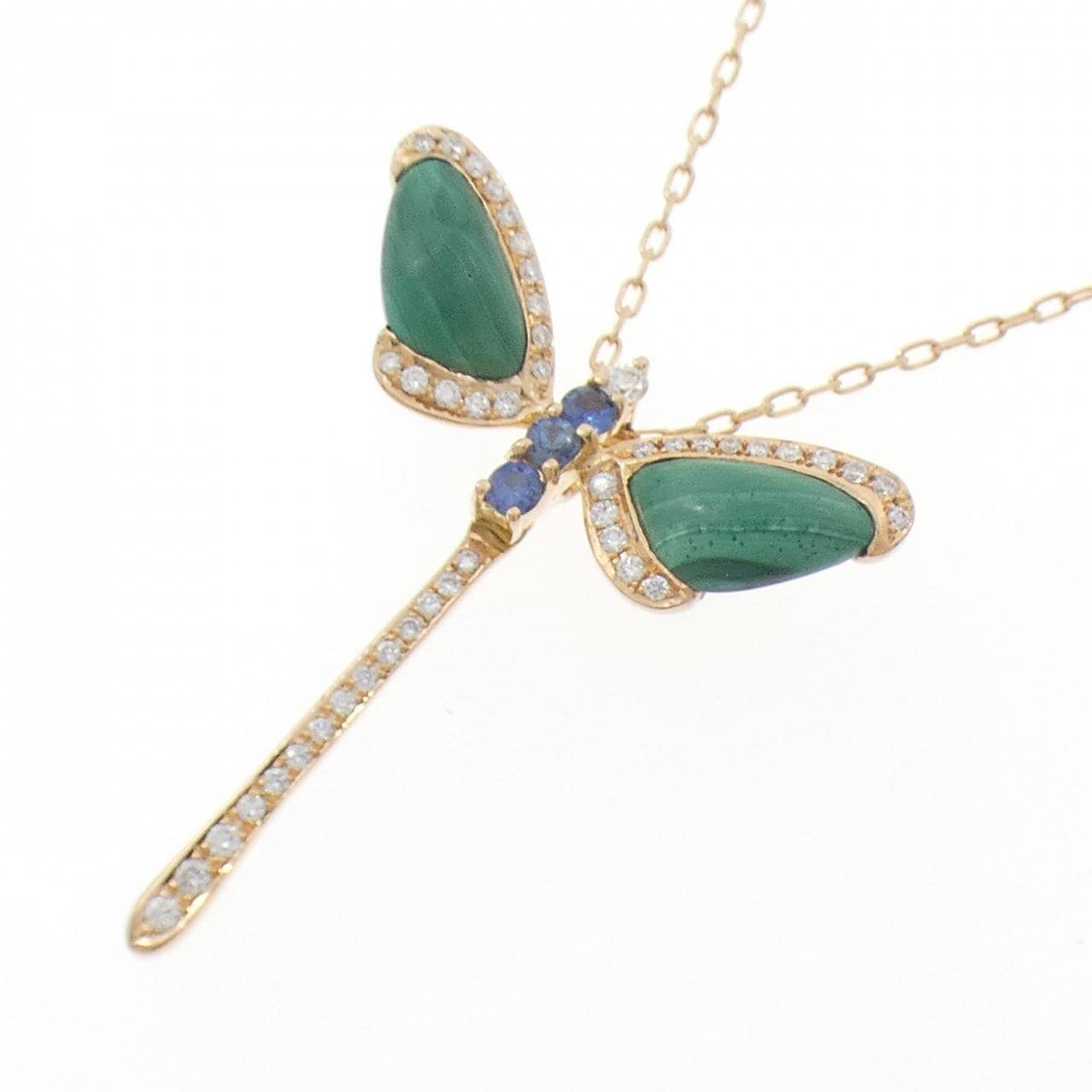 K18PG カラーストーン ネックレス