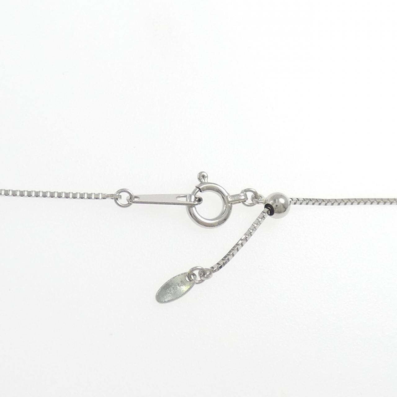 PT999/PT850 ハート ダイヤモンド ネックレス 0.06CT