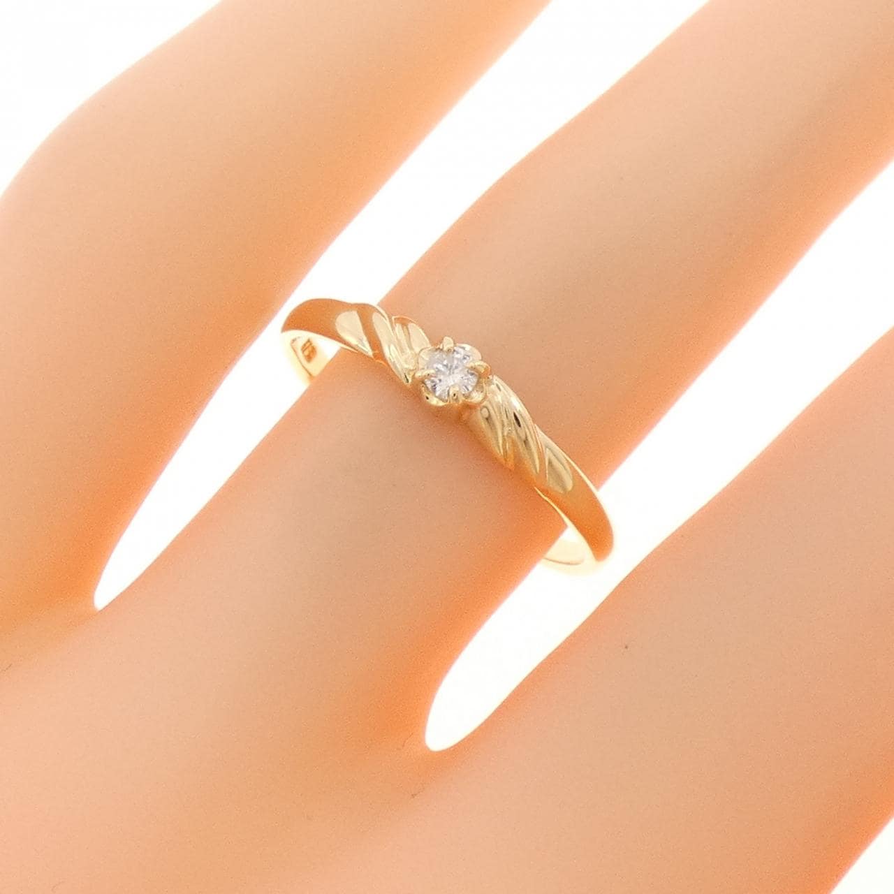 K18YG ダイヤモンド リング