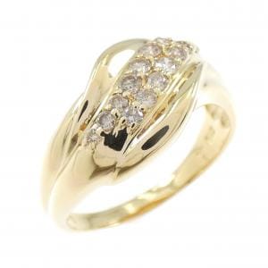 K18YG ダイヤモンド リング 0.35CT
