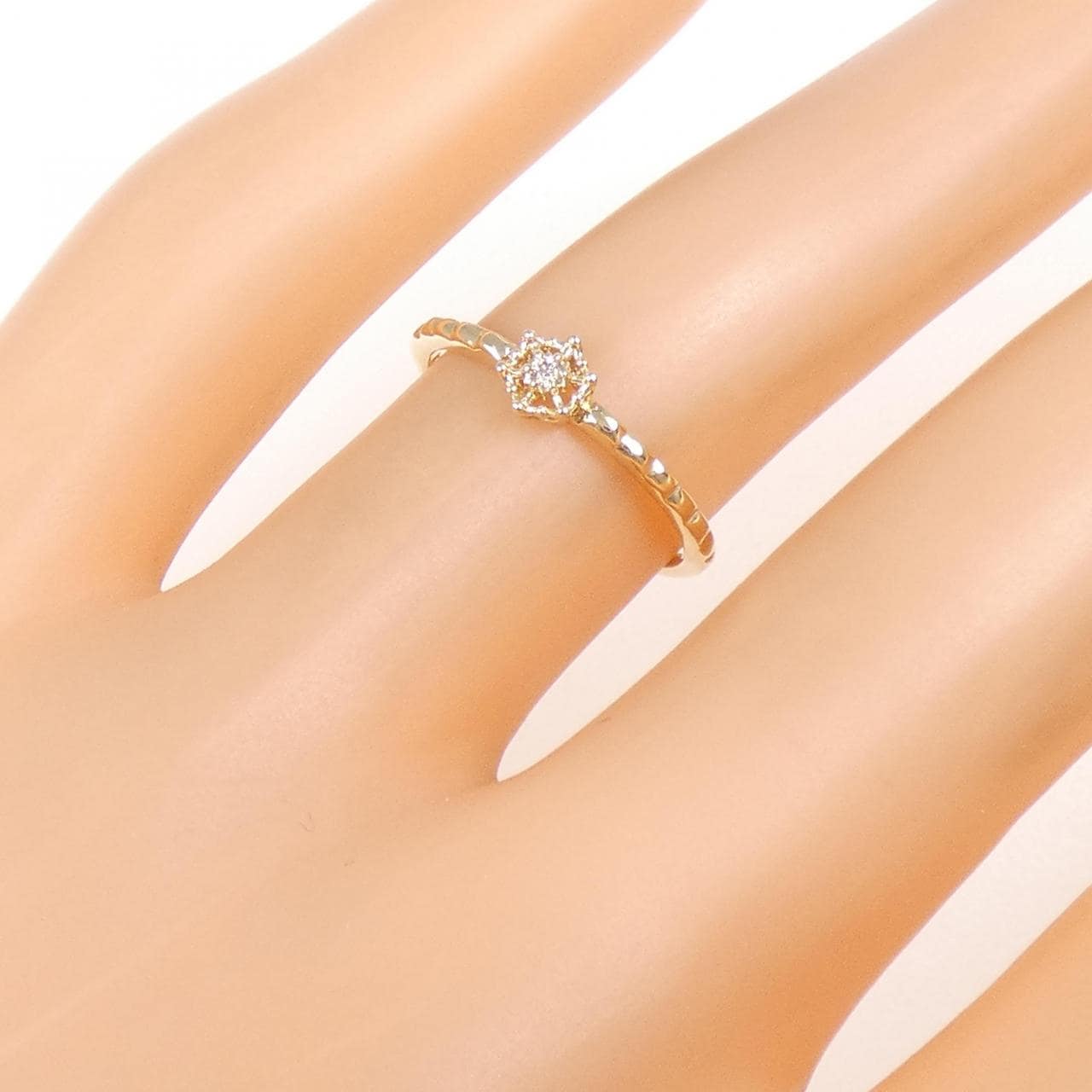 アガット ダイヤモンド リング 0.01CT