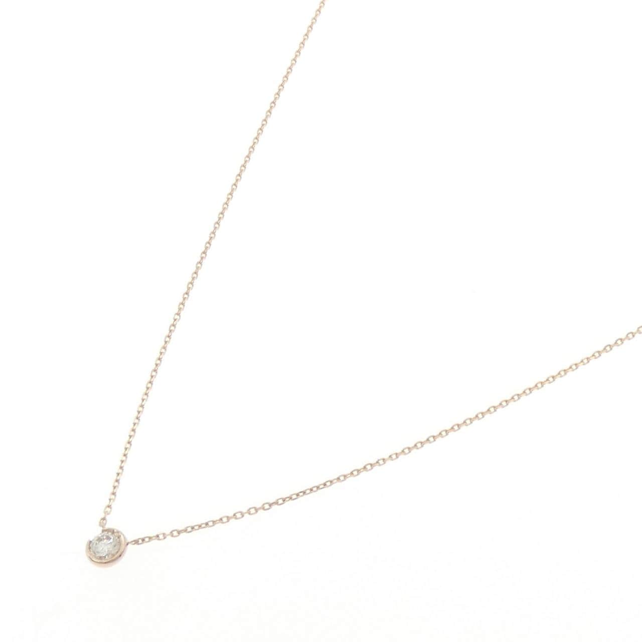 スタージュエリー ムーンセッティング ネックレス 0.10CT