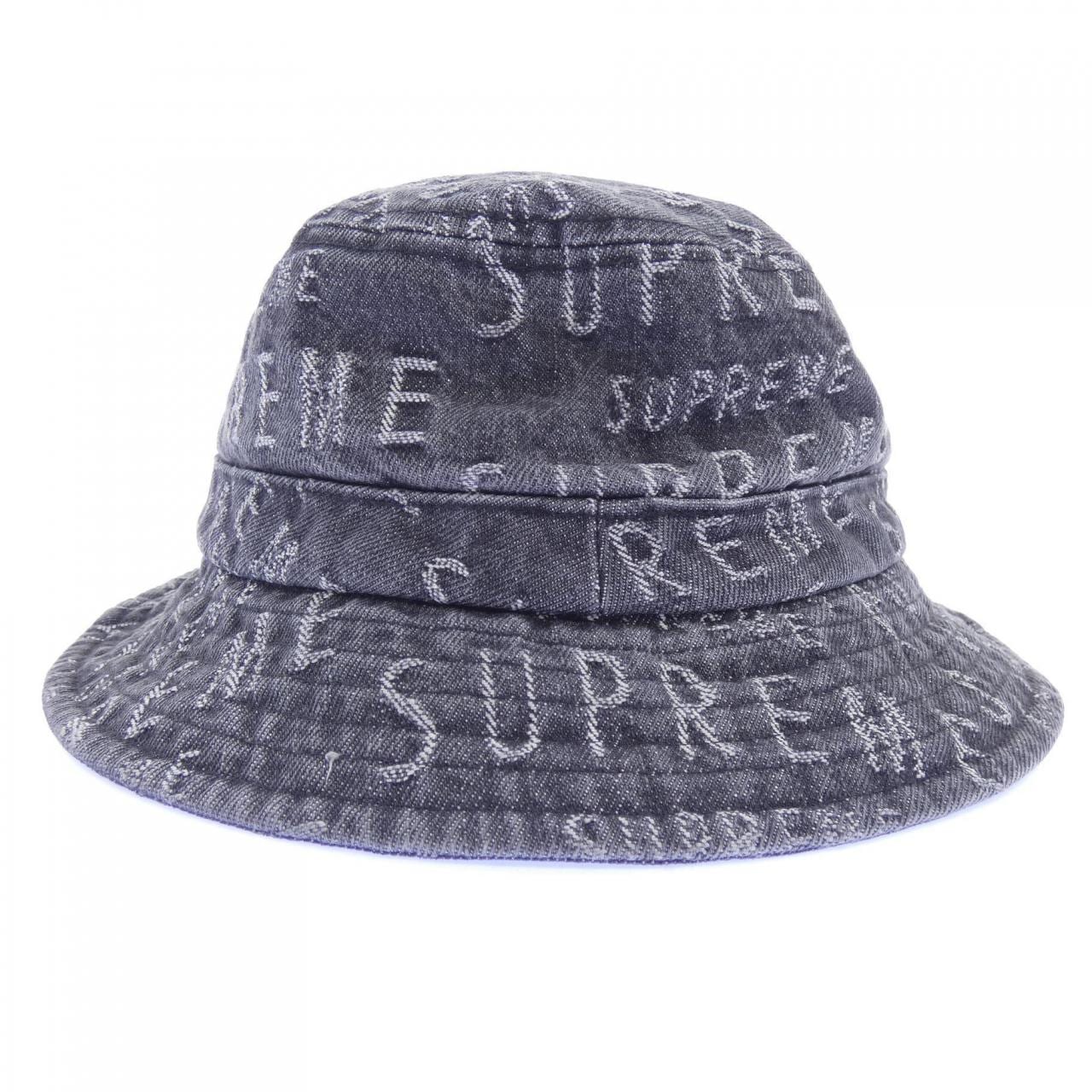 シュプリーム SUPREME jacquredlogosdenimcrusher ハット