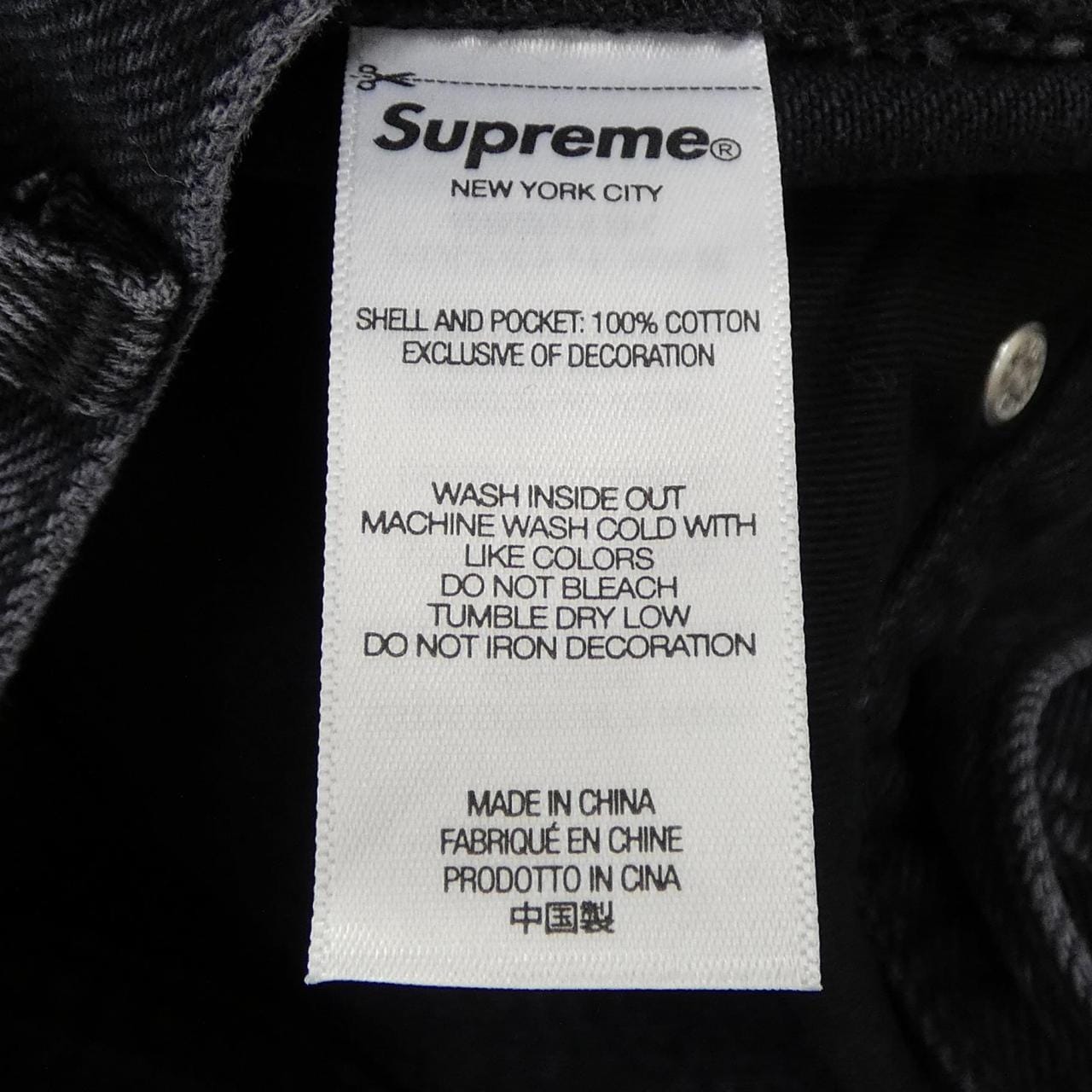 シュプリーム SUPREME BAGGY JEAN ジーンズ