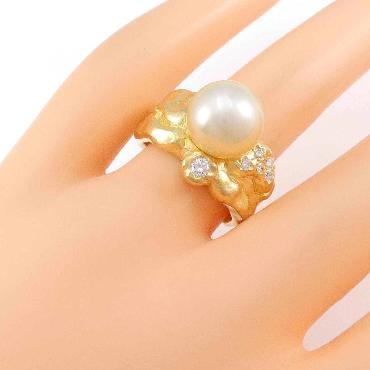 Tasaki White Butterfly Pearl ring