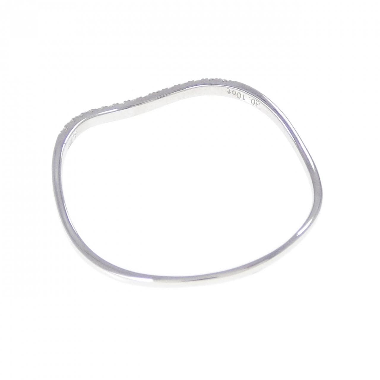 750WG ダイヤモンド リング 0.10CT