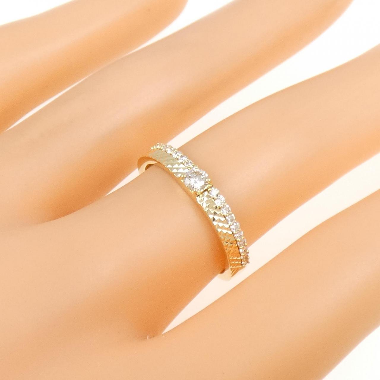 【新品】K18YG ダイヤモンド リング 0.27CT