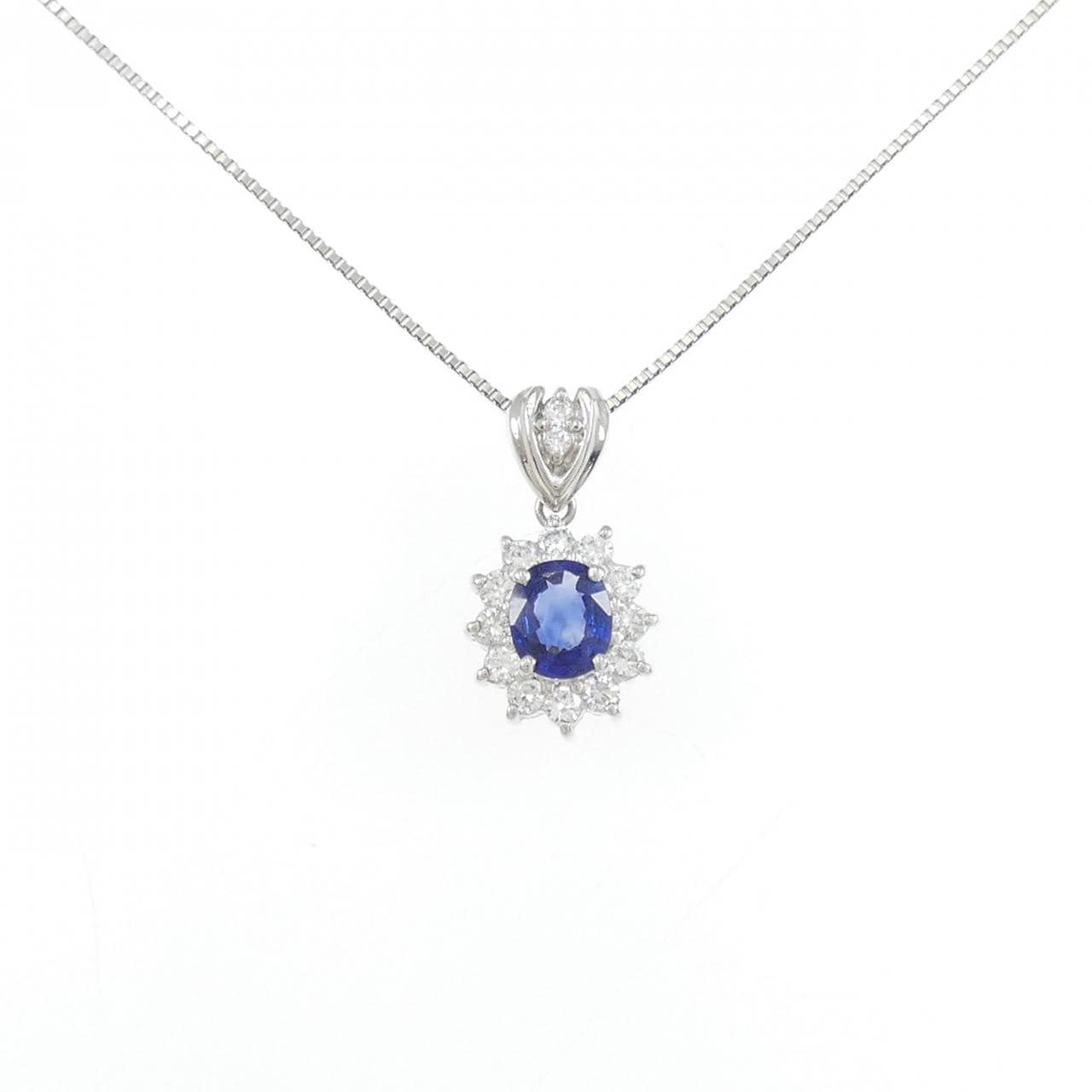 PT900/PT850 サファイヤ ネックレス 0.51CT