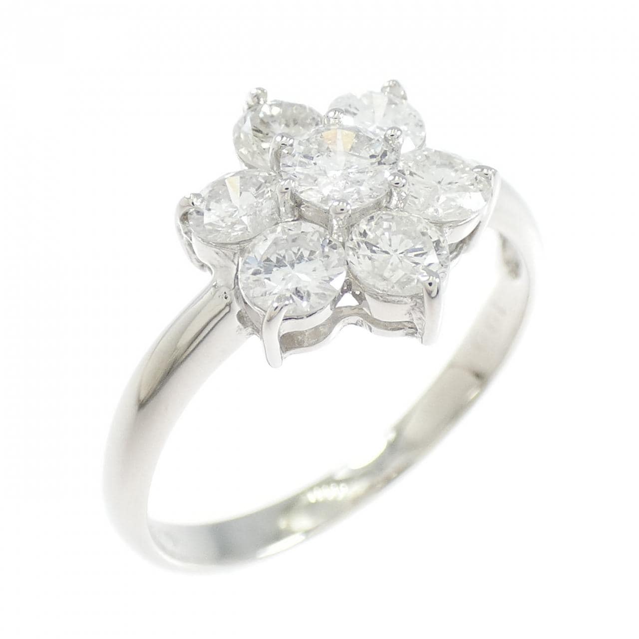 PT900 フラワー ダイヤモンド リング 1.00CT