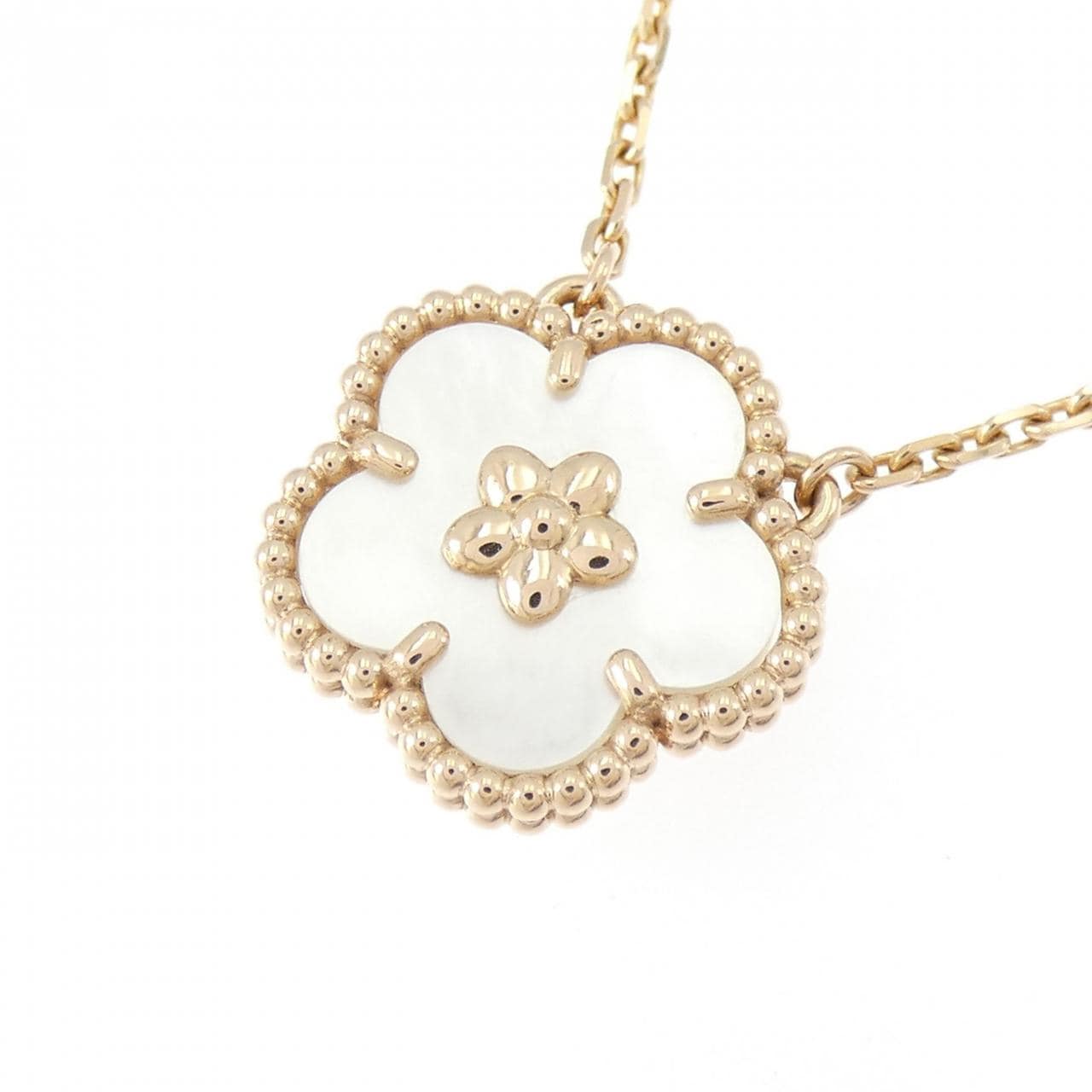 ヴァンクリーフ&アーペル ラッキー スプリング プラムブロッサム ネックレス