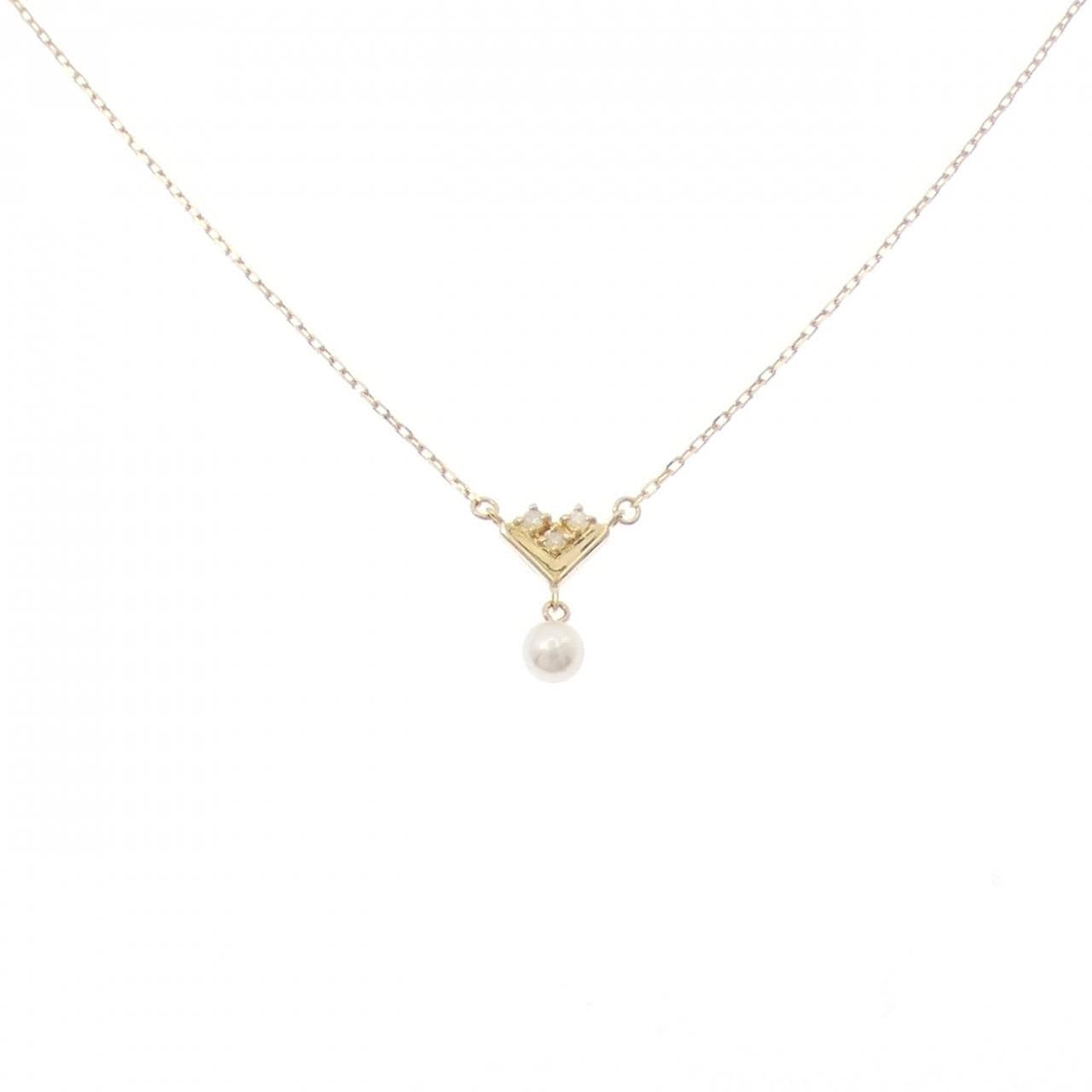 K18YG アコヤパール ネックレス 4mm