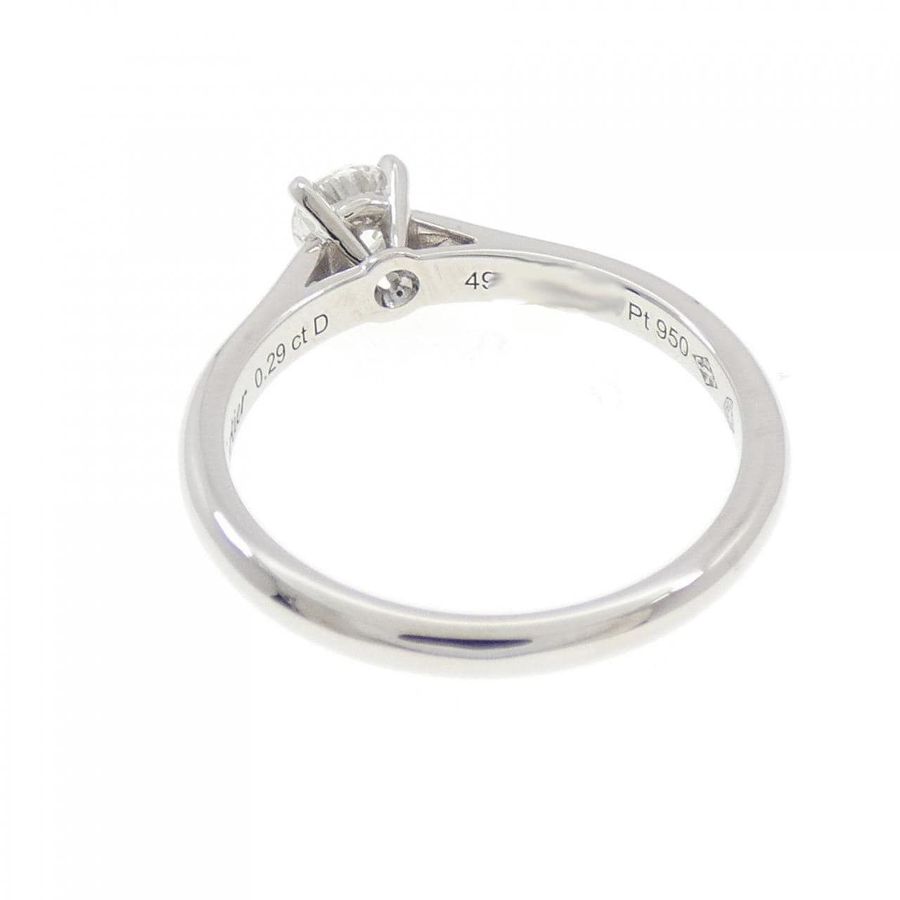 カルティエ 1895 ソリテール リング 0.29CT F VVS2 VG