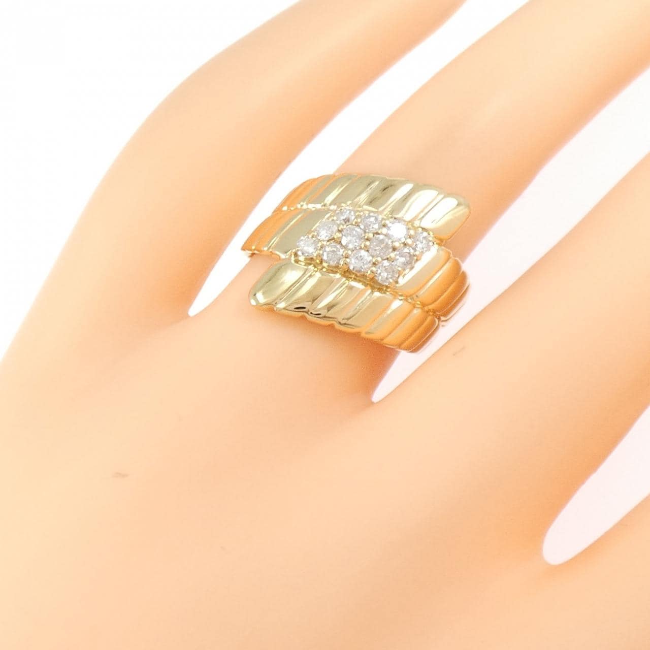 K18YG ダイヤモンド リング 0.43CT