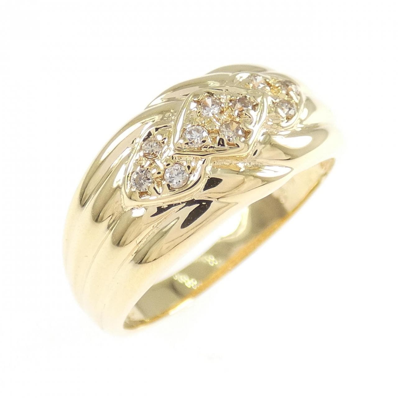 K18YG ダイヤモンド リング 0.10CT