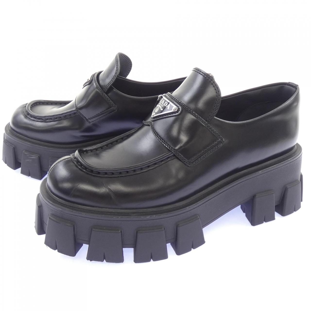 プラダ PRADA モノリス ローファー トライアングルロゴ 1D649M シューズ