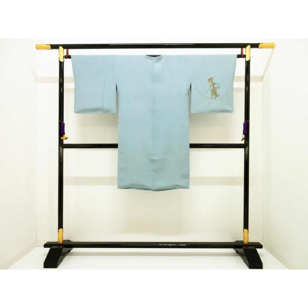 道行コート　友禅金彩加工　セミロング