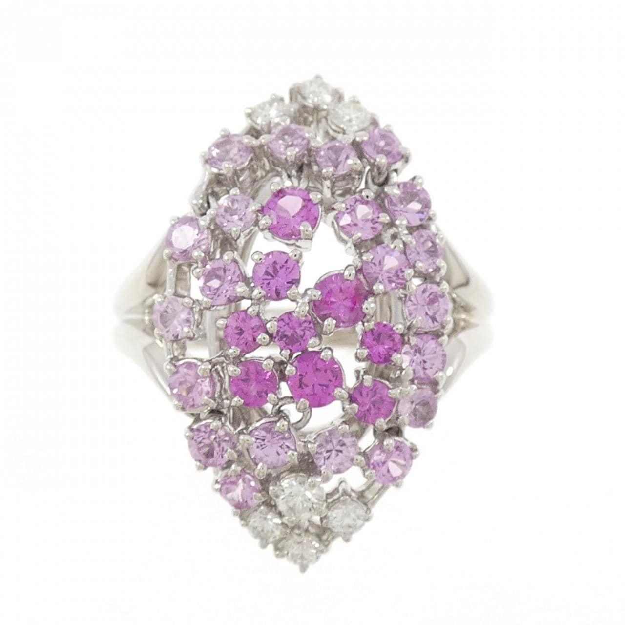 PT950 サファイヤ リング 1.66CT