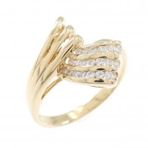 K18PG ダイヤモンド リング 0.25CT