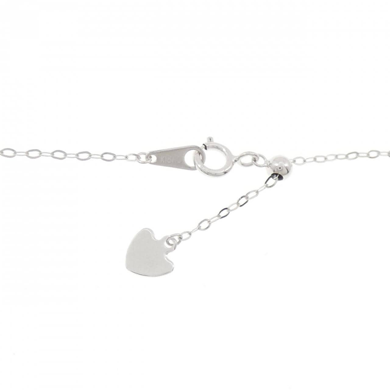 K18WG ダイヤモンド ネックレス 0.20CT