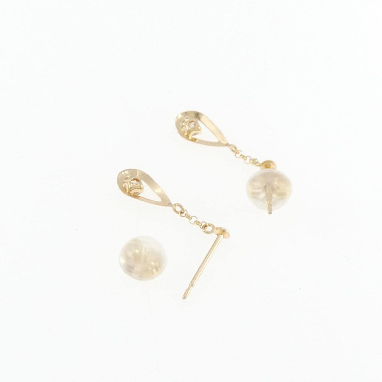 K18YG ダイヤモンド ピアス 0.08CT