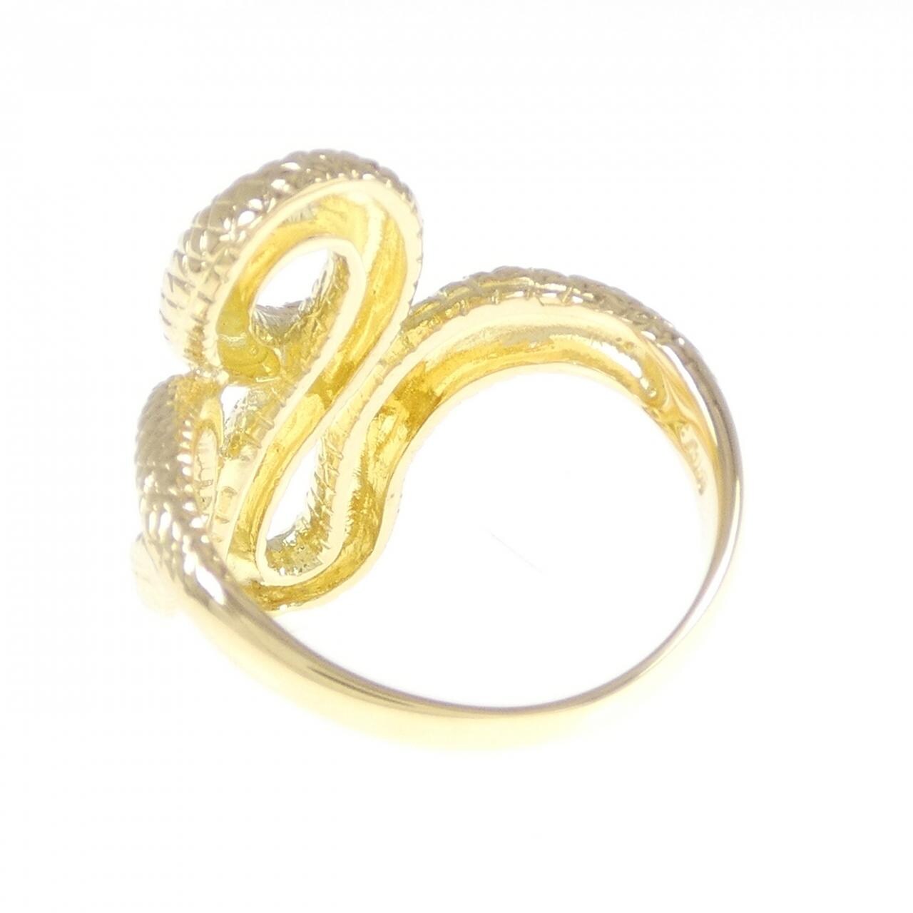 K18YG snake ring