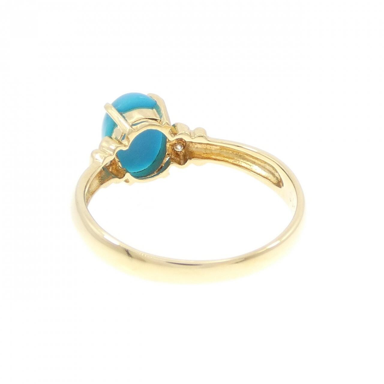 K18YG turquoise ring