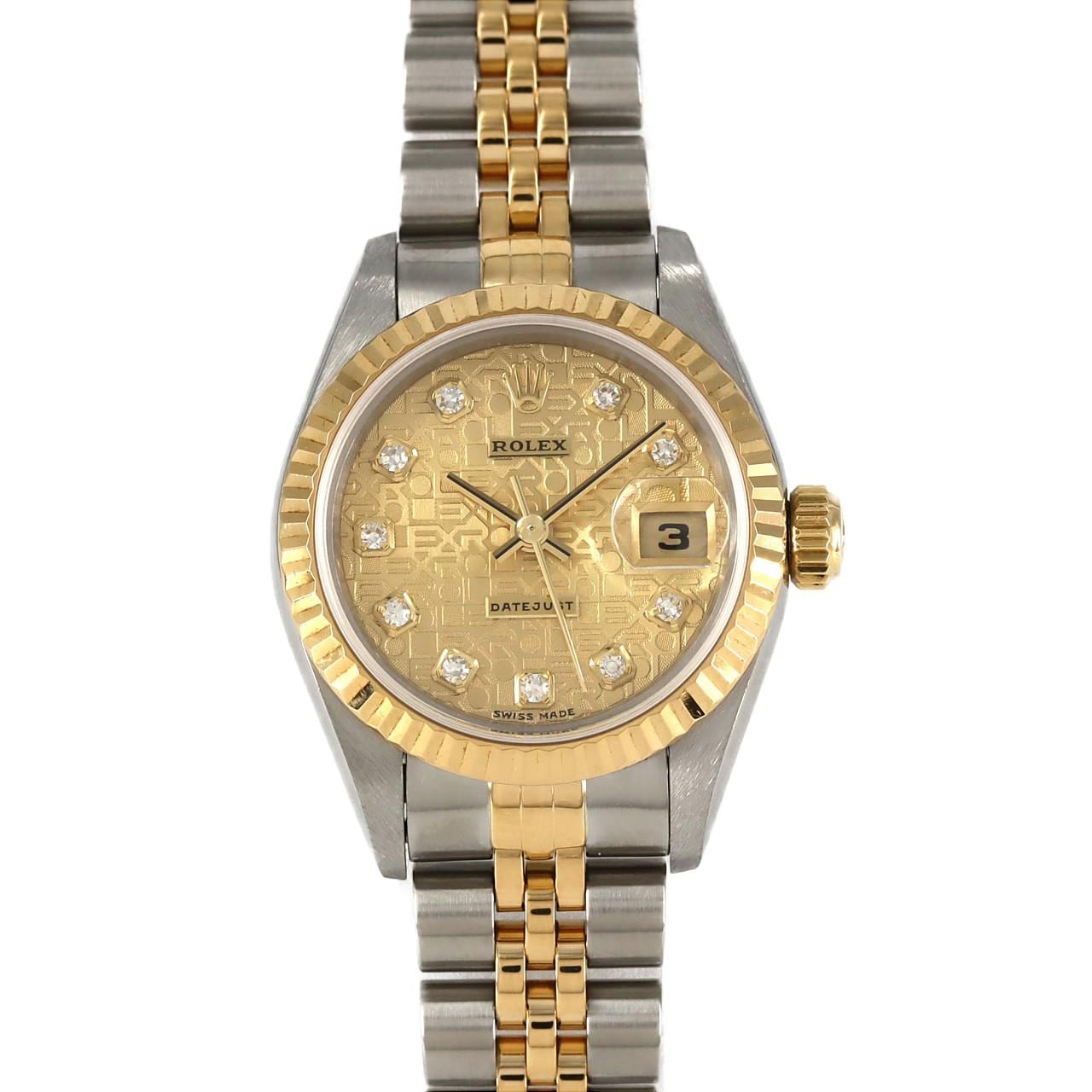 ロレックス デイトジャスト 79173G SSxYG 自動巻 A番