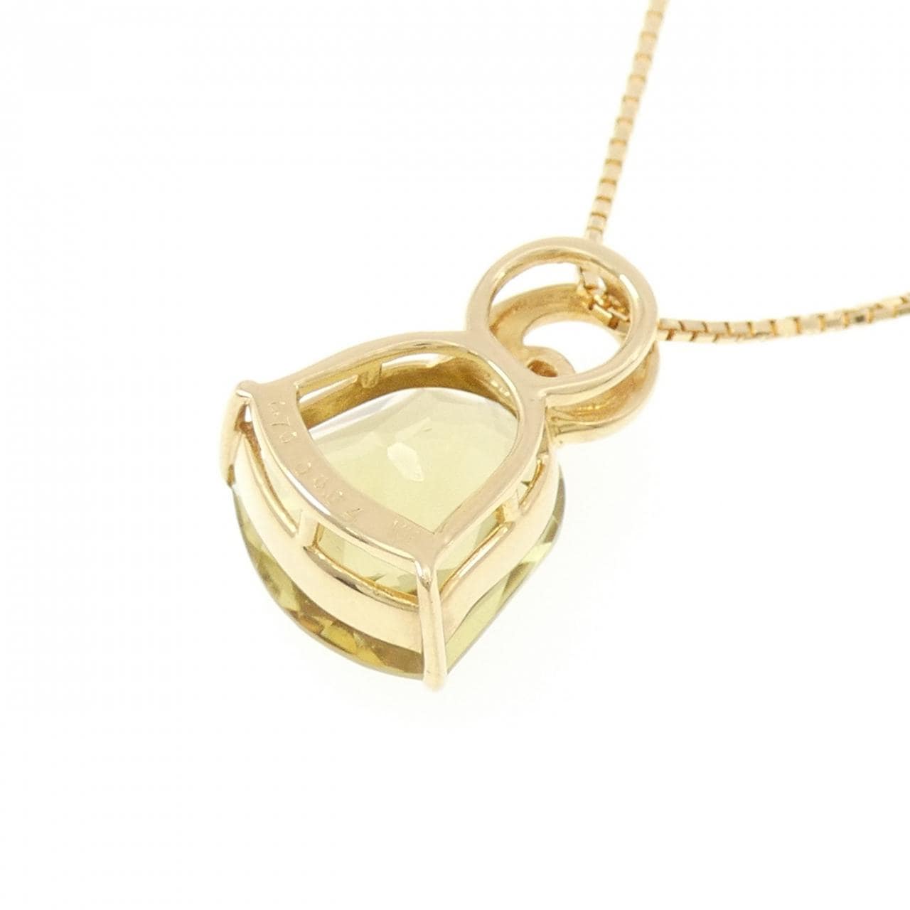 K18YG クオーツ ネックレス 6.70CT