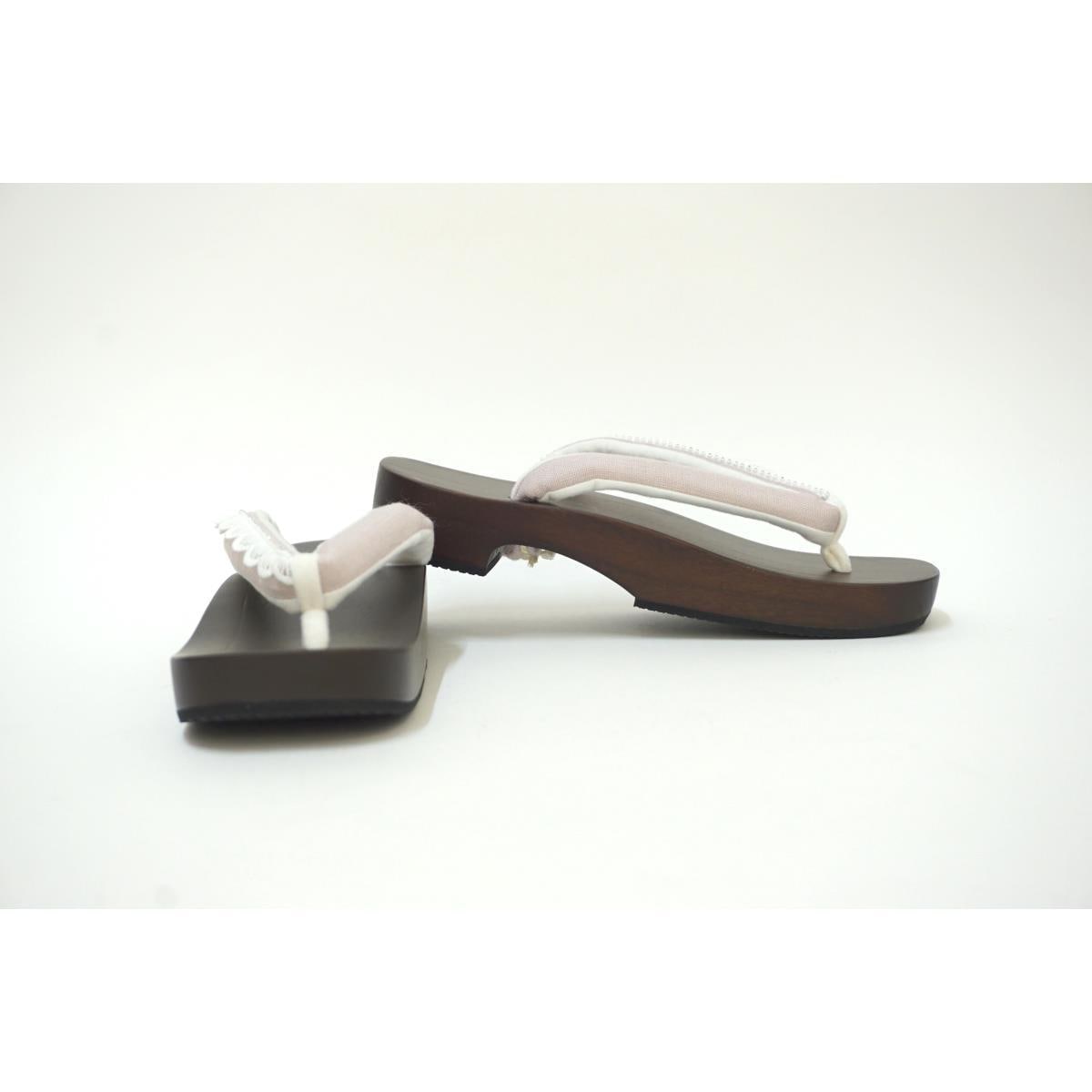 【新品】女レース下駄　Ｆサイズ