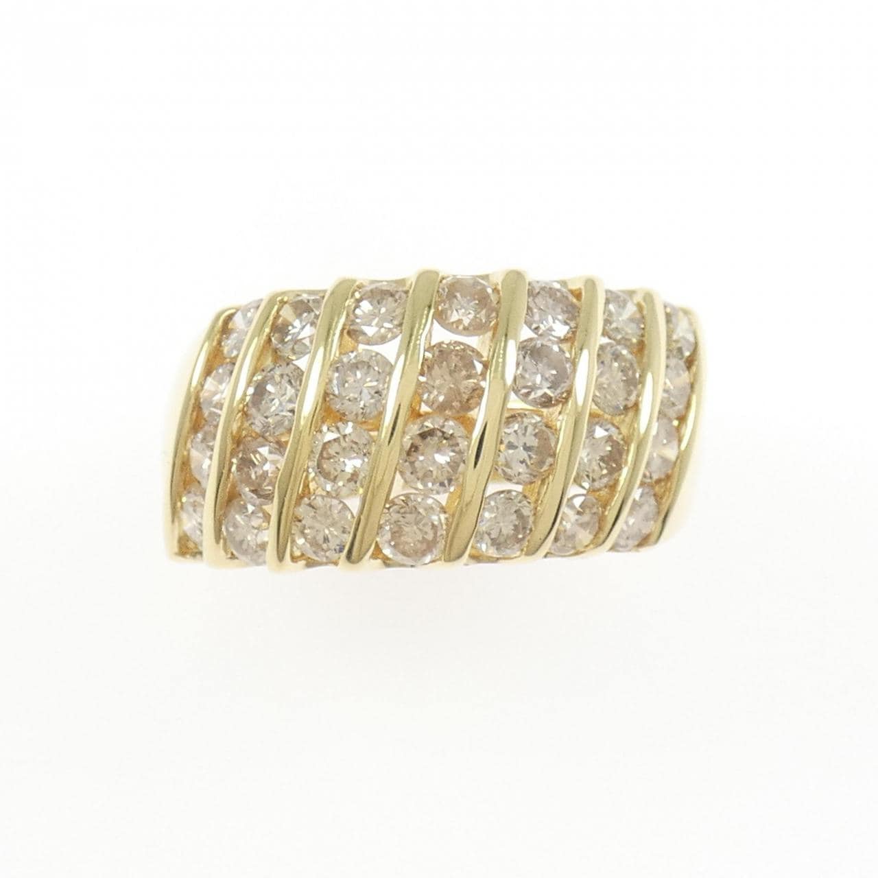 K18YG ダイヤモンド リング 2.04CT