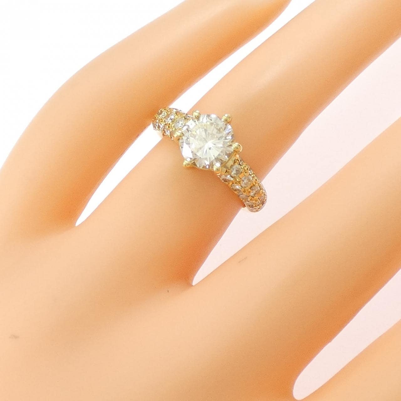 K18YG ダイヤモンド リング 1.41CT