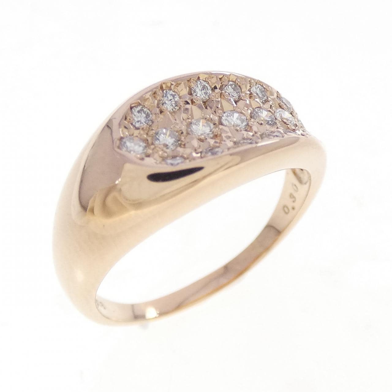 K18PG ダイヤモンド リング 0.30CT