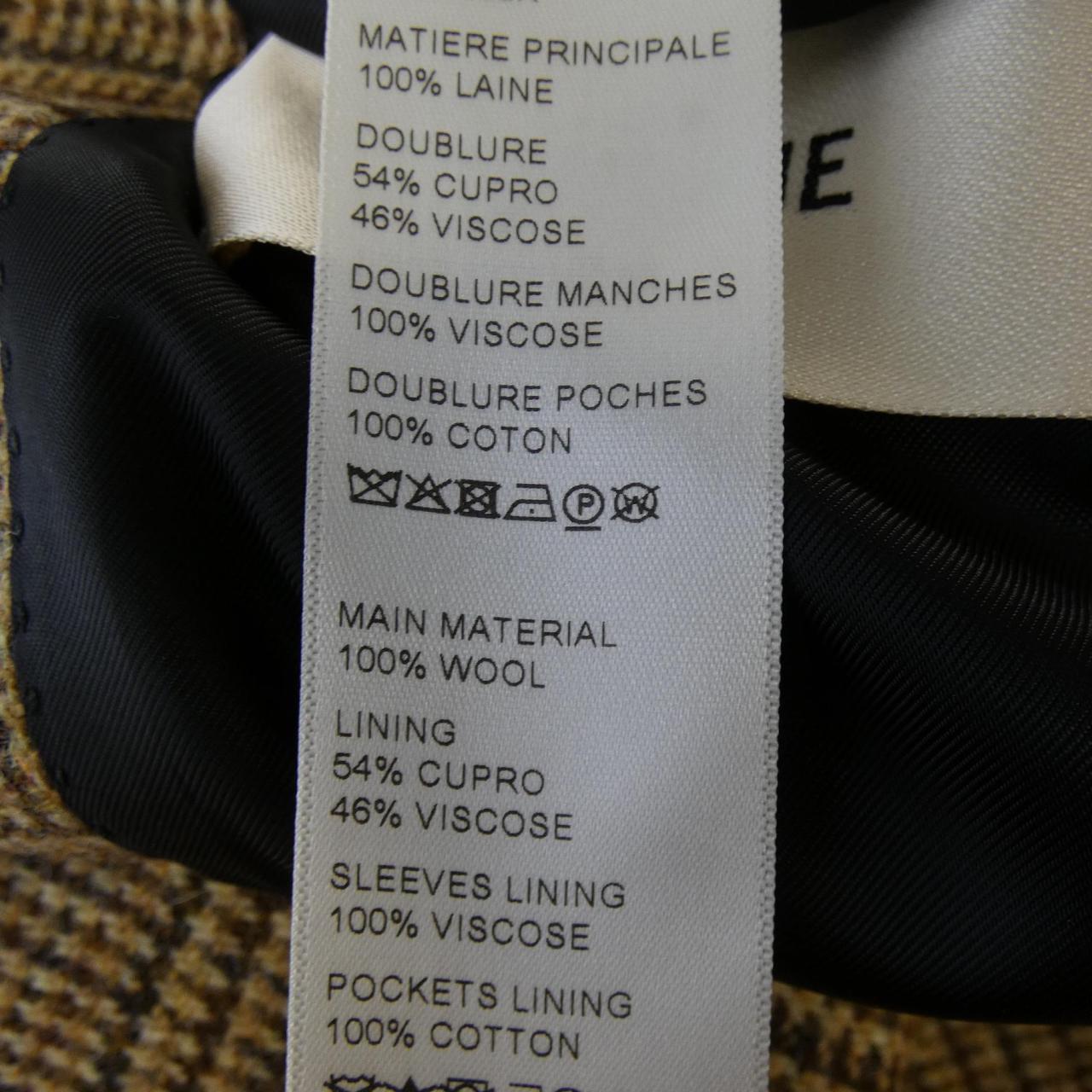 セリーヌ CELINE CLASSIC JACKET IN PRINCE OF WALES 2V045222K テーラードジャケット