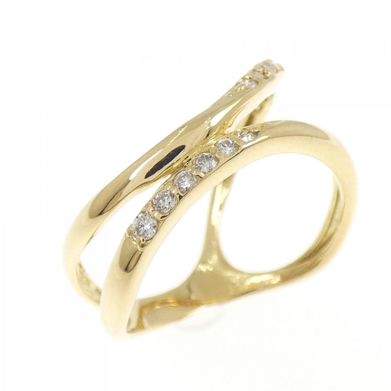 K18YG ダイヤモンド リング 0.18CT